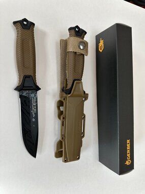 Gerber Outdoor Utility Knife with Sheath – Durable Fixed Blade Survival Knife